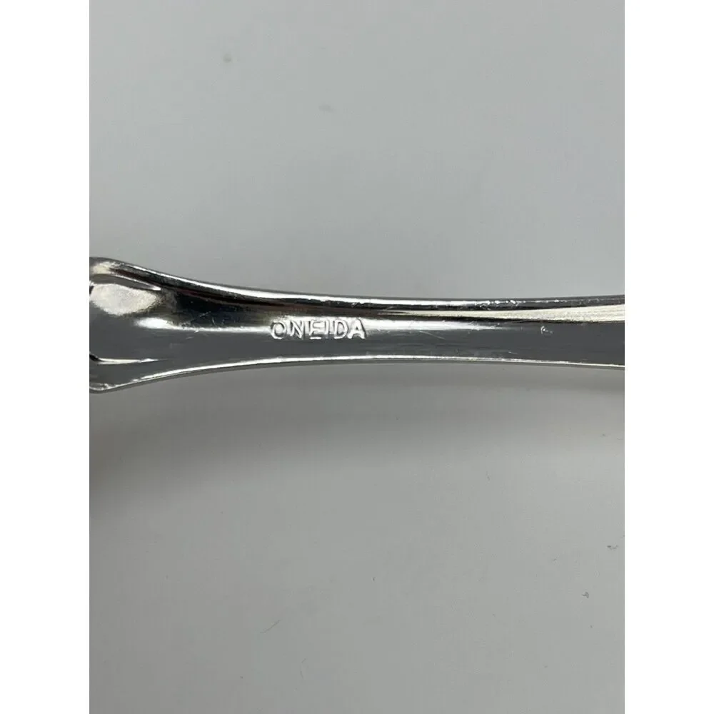 Oneida Renoir-Pembrooke Stainless Floral Pierced Serving Table Spoon 8.5